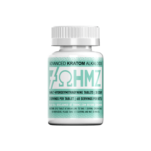 7OHMZ 14mg 7-Hydroxymitragynine Tablets (30ct / 100ct Bottle)