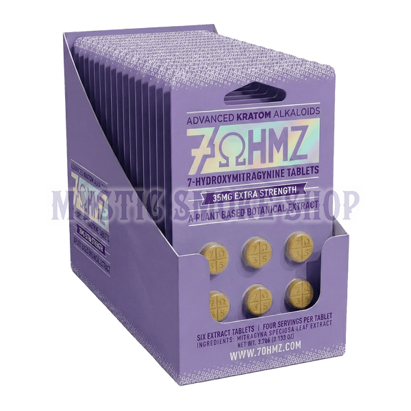 7OHMZ 35mg Extra Strength Display Box (20 Packs / 120 Tablets)