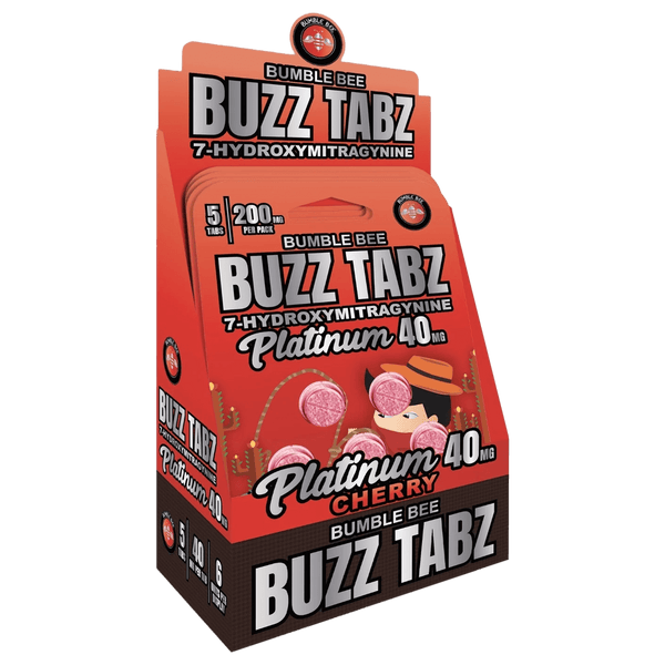 Bumble Bee Buzz Tabz Platinum (Cherry) - Display Box (6 Packs)