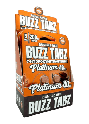 Bumble Bee Buzz Tabz Platinum 40 mg - Caja de presentación (6 paquetes / 30 tabletas) 