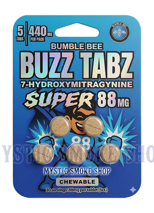 Bumble Bee Buzz Tabz Super 88 mg - Tabletas masticables de 7-OH (5/10/20 unidades) 