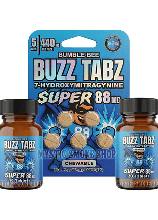 Bumble Bee Buzz Tabz Super 88 mg - Tabletas masticables de 7-OH (5/10/20 unidades) 